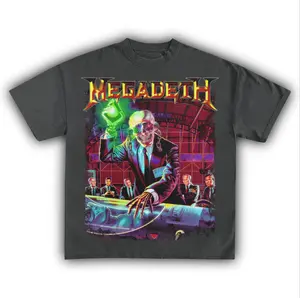 MEGADETH VINTAGE TEE, MUSIC T-shirt, ARTIST TEE, ROCK BAND TEE, 90S/00S BAND TEE, ALL-SEASON GIFT FOR MUSIC ENTHUSIAST Menswear Top