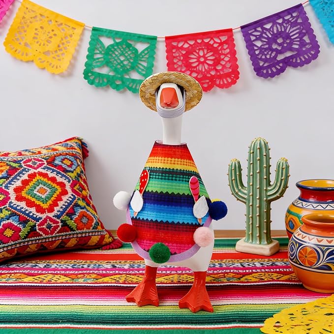 7-Inch Desktop Goose: Independence Day & Mexican-Style Outfit, Goose Costume, and Magnetic Accessories