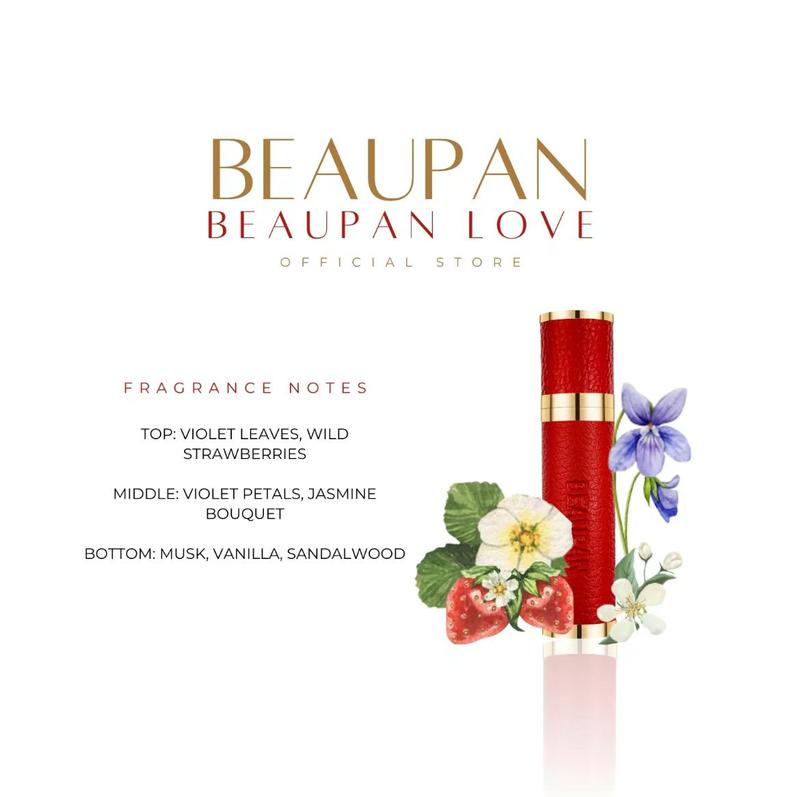 Beaupan Love Long Lasting EDP for Women 30ml - Long-lasting fragrance, Strawberry, Jasmine and Sandalwood notes, Travel size , Strawberry scent Vanilla Perfumes