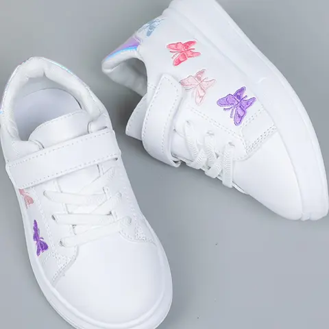 Girls' Casual Low Ankle Trainers, Fashion Daily Wear, Perfect for School and Play, Comfortable Design Student Shoes