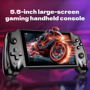 X13s 5.5 Inch HD Handheld Games Console, Dual Joystick Control, Wireless Multiplayer, Retro Gaming, Game Night Gadget, Ideal for Students and Gamers