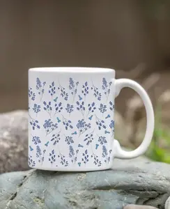 Funny Blue Floral Willys Coffee Mugs, Tea - Coffee Lover For Family Mug