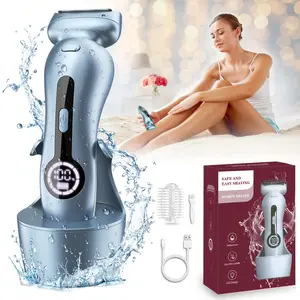 Electric Hair Remover with LCD Display, Rechargeable Waterproof Hair Removal Tool, Wet and Dry Use Hair Removal Machine for Women, Women's Gift, Personal Care Appliances