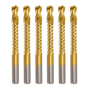 HSS Drill Bit Set – Serrated Multi-Purpose Bits for Wood & Metal, Fast Cutting, Rust-Resistant, Power Tool Accessory angle grinding degree tile electric m-18 battery pack lithium high capacity excavator masonry woodworking chamfer material hard