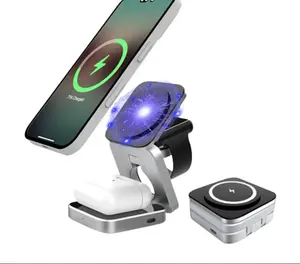 3 in 1 magnetic 15W foldable wireless charger