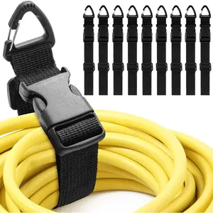 12 Pack 17 Inch Adjustable Extension Cord Holder Organizer with Triangle Clips Heavy Duty Storage Straps Extension Cord Hanger for Men Workshop and Garage Organization and Storage - Home Improvement.