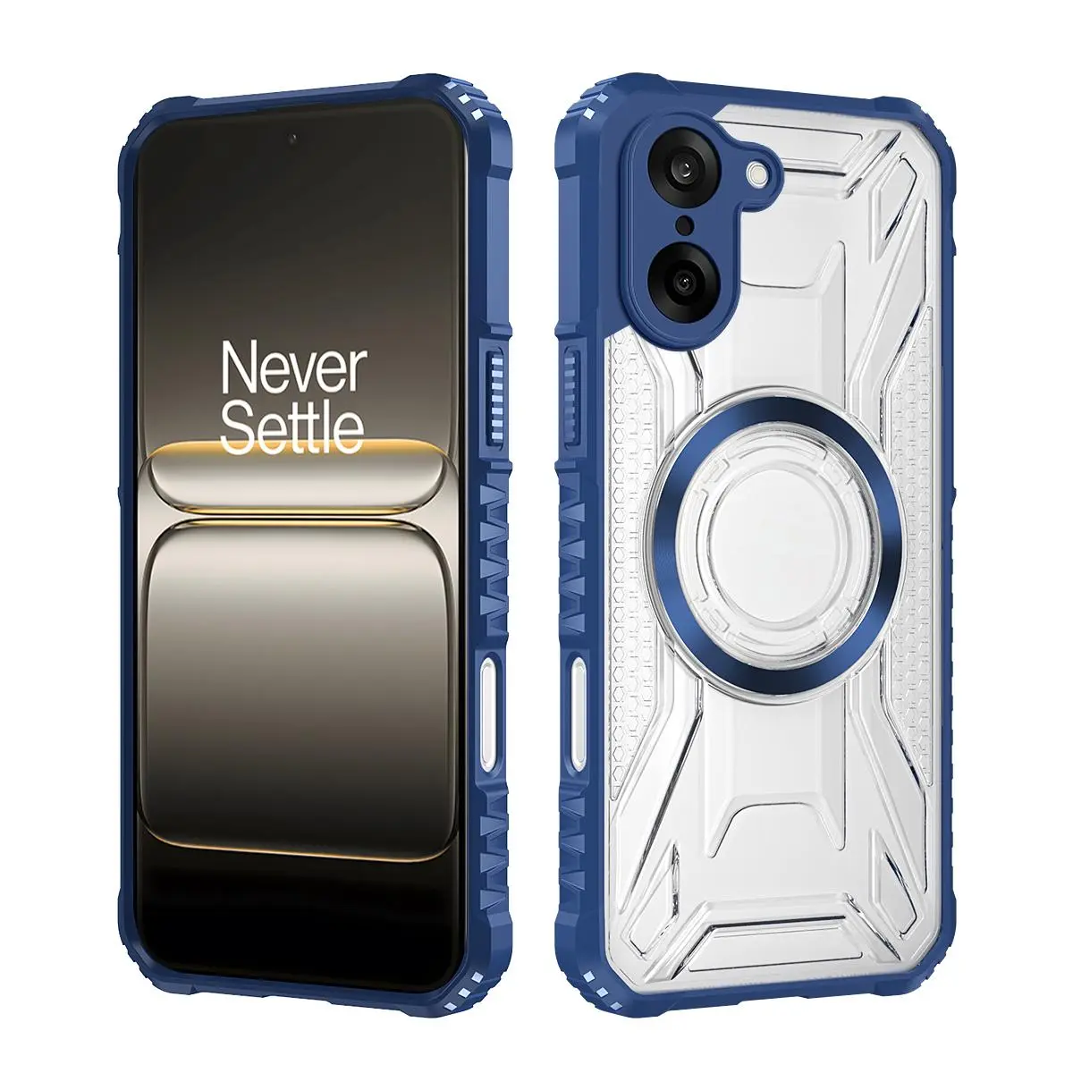 Military Anti-slip Shockproof Magnetic Case For Oneplus 15 13 13R Nord 4 CE 5 For Magsafe Rugged Transparent Defender Covers