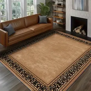 Modern Rug Backing  Low Pile Rubber Non-Slip Machine washable Throw  for Bedroom Dining Room Office Nursery.