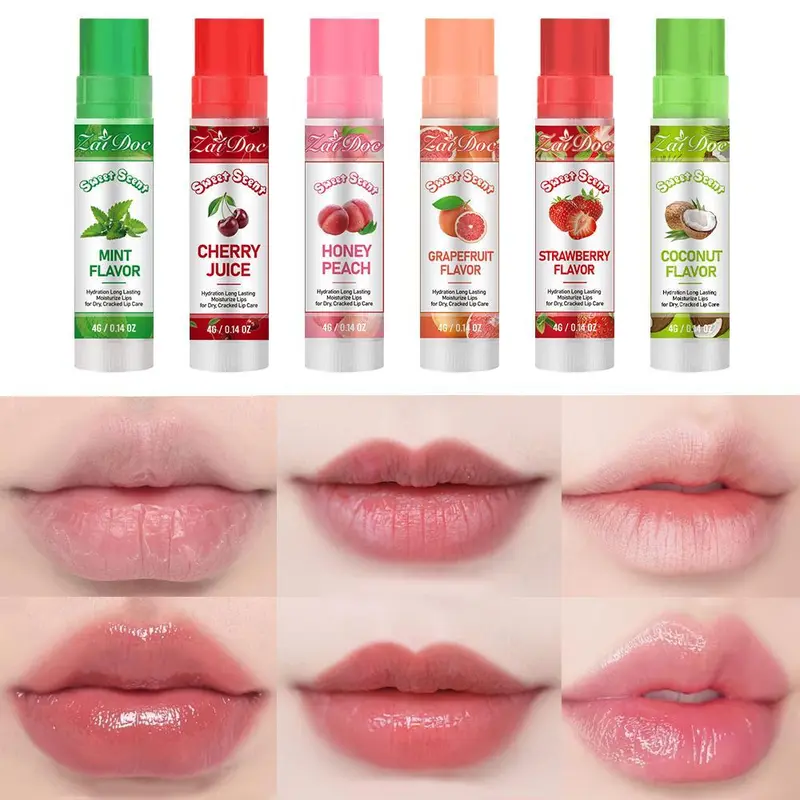 ZaiDoc Strawberry-Coconut Boost Glossy Lip Treatment - 4g Daily Smooth Moisturizer, Hydrates & Locks in Moisture for Soft Dry/Cracked Lips