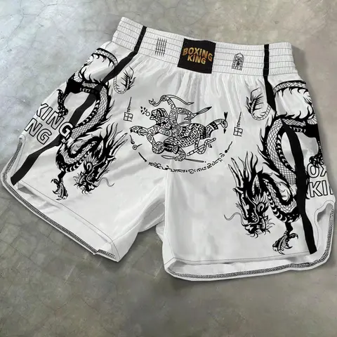 Men's Dragon Print Boxing Shorts, Breathable Printed Shorts, Casual Fashionable Shorts, Casual Graphic Shorts, Regular Fit Casual Comfy Breathable Fitted Shorts for Daily Wear, Men's Bottoms for Summer