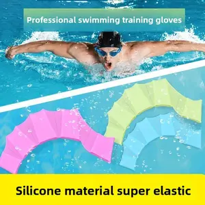 Silicone for boys and girls swimming Adult freestyle paddling palm Children's hand poof trainer Swimming equipment