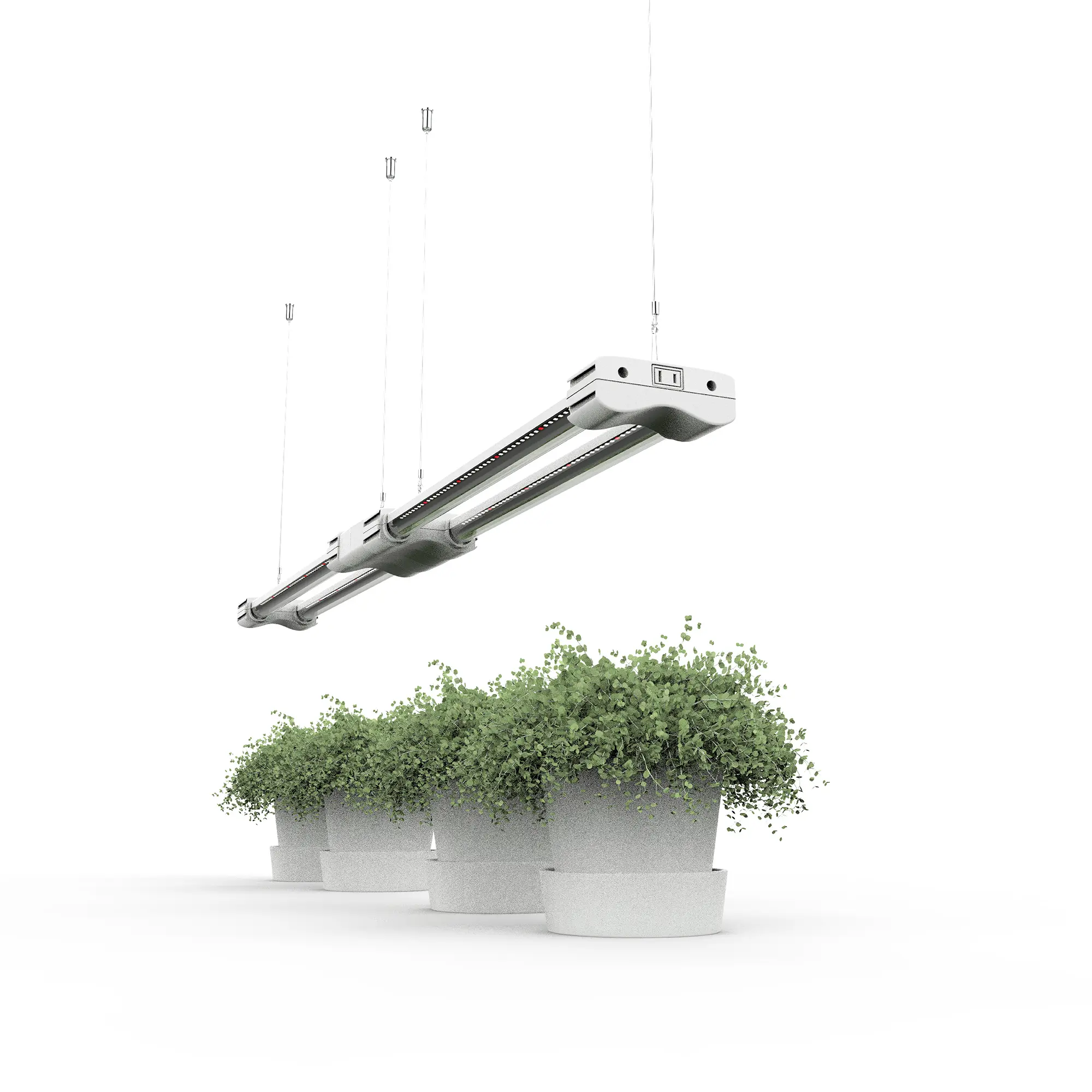 LED Grow Light Transformer Grow 24" 120V 20W 2926LM 5000K+660NM Push Switch 25000H Link-4 CRI>80 IP20 1-Pack 5FT Cord