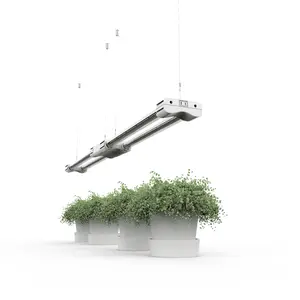 LED Grow Light Transformer Grow 24" 120V 20W 2926LM 5000K+660NM Push Switch 25000H Link-4 CRI>80 IP20 1-Pack 5FT Cord