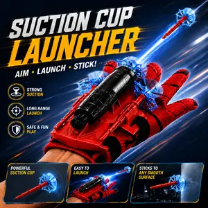 Spider Web Shooters Wrist Launcher Toys for Kids with Hero Gloves Spider Hero Cosplay Costume Prop Launcher Wrist Toy Gift for Boys & Girls Ages 4-12