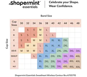 Shapermint Essentials Sweetheart Wireless Contour Bra
