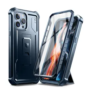 Dexnor for iPhone 13 pro max Case 6.7 Inch 2021 Built in Screen Protector and Kickstand Heavy Duty Military Grade Protection Shockproof Protective Cover for iPhone 13 pro max