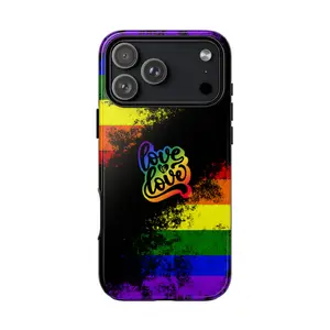 LGBTQ+ Pride Love is Love Rainbow Phone Case | Tough Case