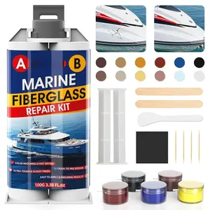 Marine Fiberglass Repair Kit for ,  Gel Coat Repair kit for , Fiberglass Repair Kit,  Epoxy Filler for Kayaks Sailboats Fix Holes, Chips, Deep Cracks, -Color Match