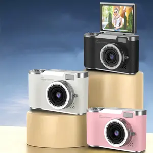 Portable Foldable HD Digital Camera, 180 ° Flip Screen -8X Digital Zoom Camera - Compact 48MP Retro Camera, Used for Photography and Video Recording as a Mini Camera for Teenagers, Ideal for Beginners