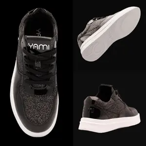 SpinSole Dance Sneaker - Black Patent-1
