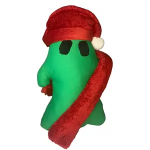 Green Christmas Ghosty Pillow