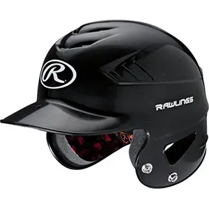 Rawlings  Coolflo NOCSAE Molded Batting Helmet - Black, One Size