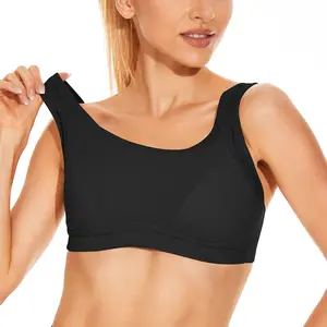 Wingslove Womens Sports Bras High Impact Adjustable Wireless Plus Size Sports Bra Full Figure Workout Bra