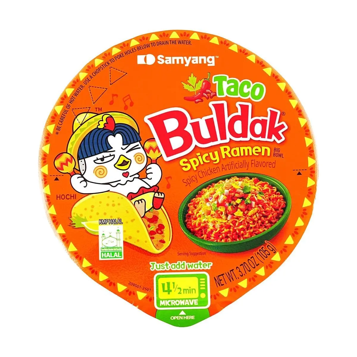 Samyang Buldak Ramen - Spicy Taco Flavor Bowl 105g - TikTok Shop