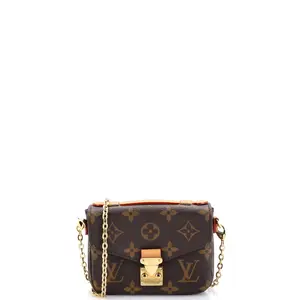 Pre-owned Louis Vuitton material Messenger Bags Micro Metis Monogram Canvas by Rebag