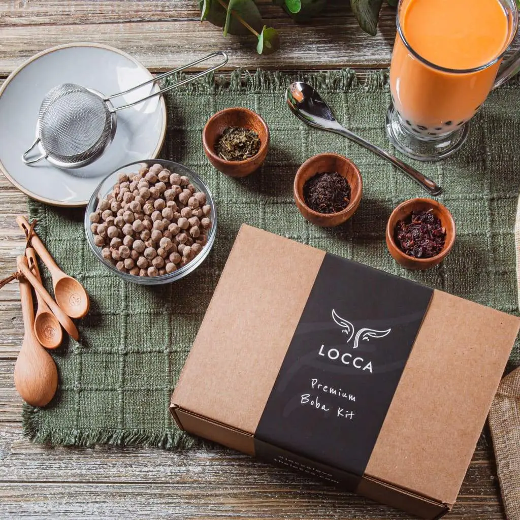 Locca Boba Tea Kit | Thai Bliss | Premium Bubble Tea | Up to 24 Drinks | Unique Gift Set Beverage