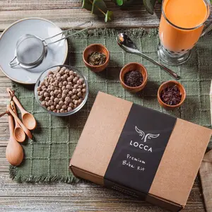 Locca Boba Tea Kit | Thai Bliss | Premium Bubble Tea | Up to 24 Drinks | Unique Gift Set Beverage
