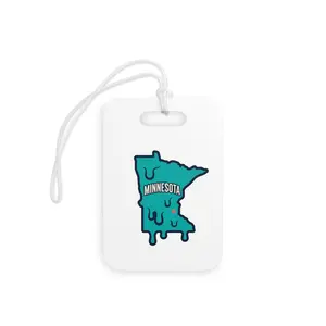 Melting Minnesota Luggage Tags | State Outline Travel ID