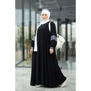 Embroidered Sleeve Abaya