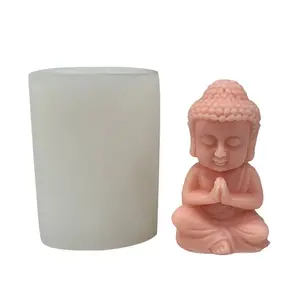 Buddha & Monk Tabletop Mold for Decorative Plaster Casting — Easy to Clean