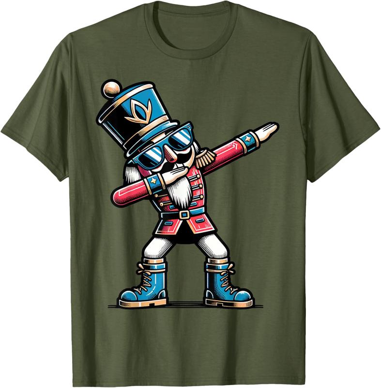 Christmas Gift Nutcracker Dabbing Boys Santa Xmas Funny Unisex T-Shirt Sweatshirt Hoodie Hooded Cotton Menswear Man Classic Short Sleeve Tshirt Christmas Gift Nutcracker Dabbing Boys Santa Xmas Funny Unisex T-Shirt Sweatshirt Hoodie Hooded Cotton Menswear Man Classic Short Sleeve Tshirt