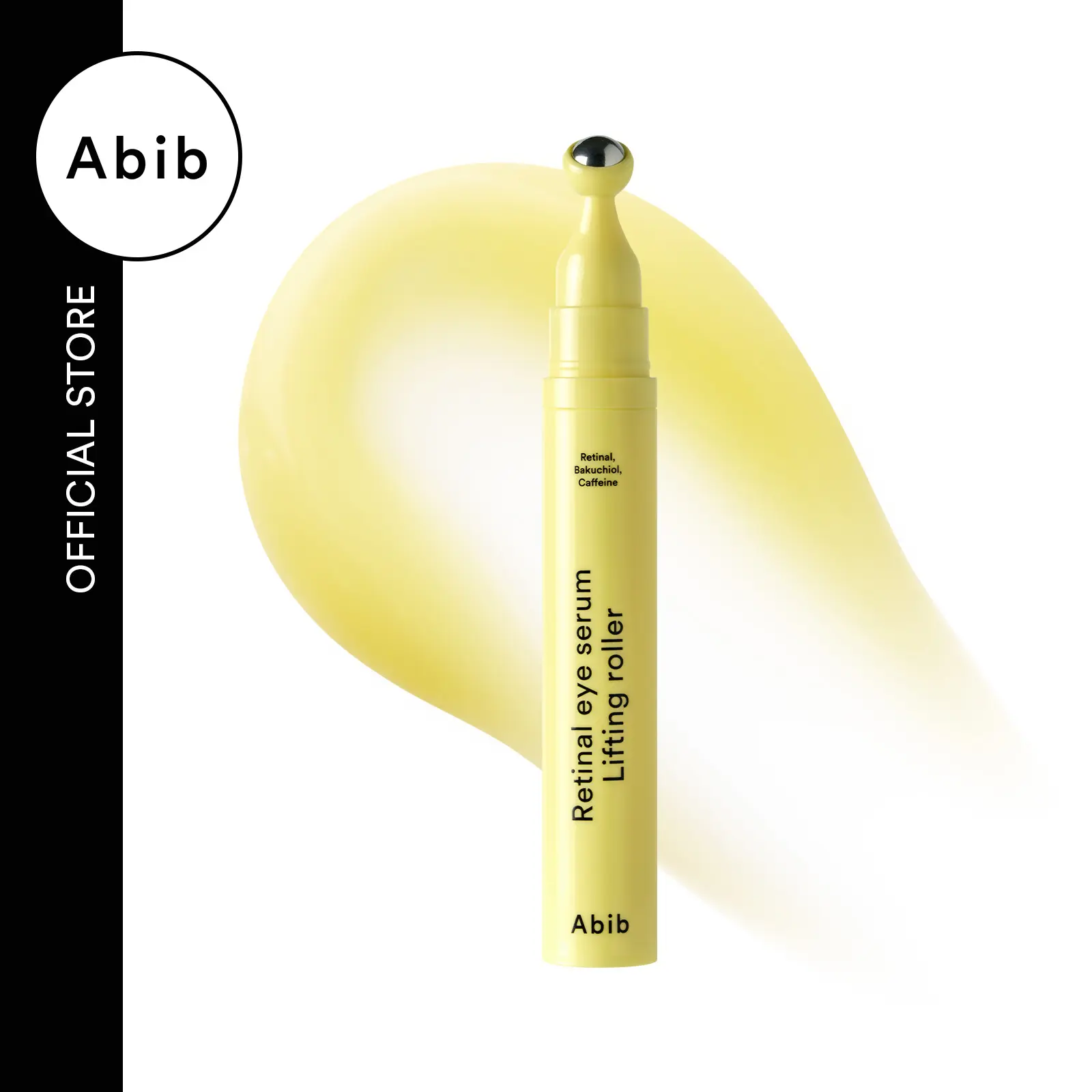 [Abib Official] Retinal Blend Eye Serum with 15ml Roller Top, Anti-Wrinkle Under-Eyes Treatment with Caffeine & Bakuchiol, Lifting Applicator for Puffiness & Dark Circles, 0.5 Fl Oz