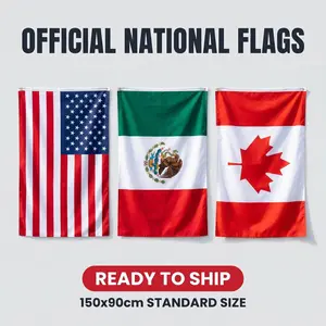 3x5 Feet USA Flag 90x150cm Heavy Duty Polyester Fade Resistant, Patriotic Decor for Bar Home Outdoor Sports & Independence Day