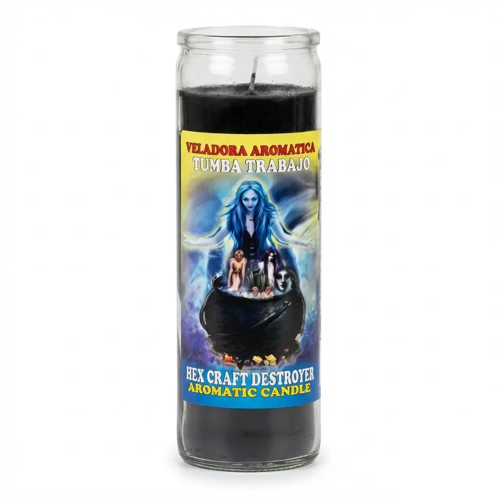 Hex Craft Destroyer Aromatic Jar Candle — 7 Day Ritual Candle