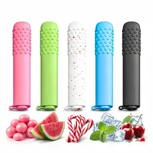 Food-Grade Silicone Chewable Sensory Stick, Textured Fidget Chew Toy with Aroma Core for Biting, Holding and Daily Comfort Use