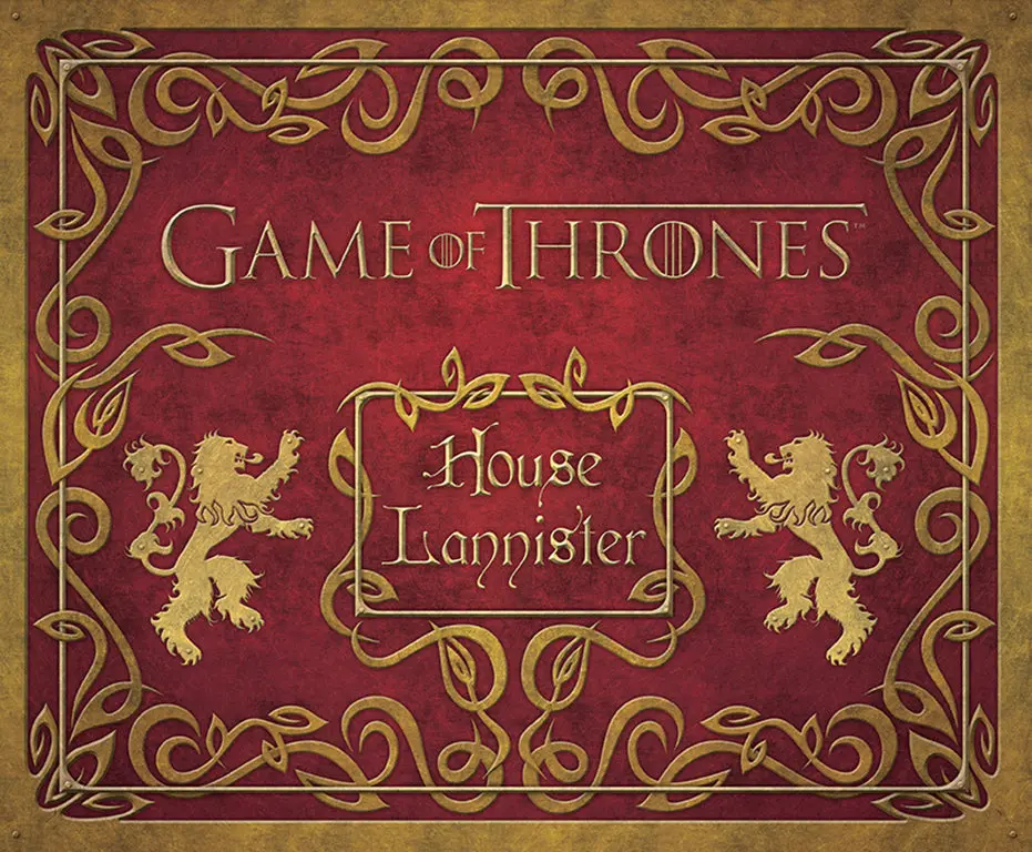 Game of Thrones House Lannister Deluxe Stationery Set, Official HBO Licensed Product for Fans, 192-Page Ruled Journal, Faraway Maesters Themed Office & School Supplies