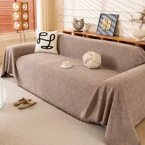 Waterproof Chenille Sofa Blanket, Sofa Couch Covers, Child-Friendly Skin-Friendly Material, Durable Anti-Scratch, Pet Friendly, Easy Clean, Removable