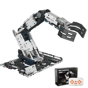 Remote Control Robotic Arm Building Blocks, 8-Way Control, STEM Educational Assembly Model, Ideal Puzzle Toy for Kids & Adults (784 Pieces)