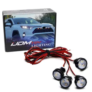 iJDMTOY 4-Piece Set Amber LED Grille Lighting Kit For 2019-up Toyota RAV4 Basic Grill Trim