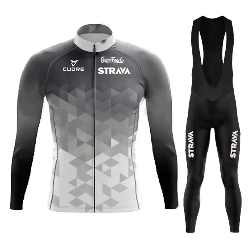 Autumn and Winter Quick-Dry Cycling Jersey Off-Road Quick-Dry Bicycle Road Bike Long Sleeve Set Cycling Jersey Unisex compression  shirt  muscle boxing  shorts  outfit couple casual unisex womenswear clothes