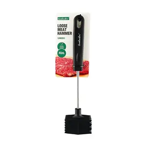 Love Harbor Stainless Steel Meat Tenderizer Mallet - Double-Sided for Steak, Pork Chops, and Tenderizing Meat