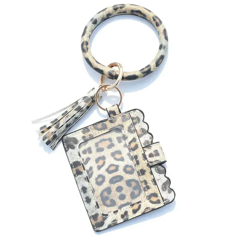 Light Cheetah ID/Card Holder Wristlet