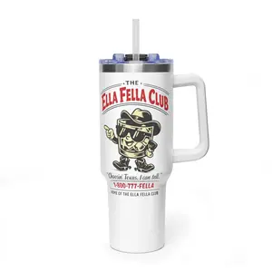 Ella Fella Club 40 Oz Tumbler, Fella's Club Must Have Skinny Tumbler 20 Oz, The Perfect Tumbler For Fans, Best Gift For Holiday