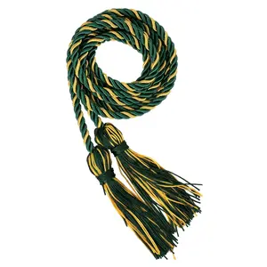 Hunter and Gold Two Color Graduation Honor Cord