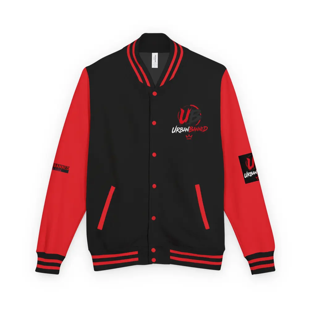 Urbanbanned Unisex Heavyweight letterman jacket