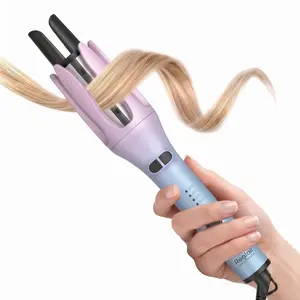 REALAIR Automatic Hair Curler - Self-Rotating Curling Iron with 10M+ Negative Ions, Smart Anti-Tangle Sensor, Adjustable 5 Temps (250°F-400°F), Fast Heat Ceramic Barrel for Frizz-Free Waves, Gradient Design